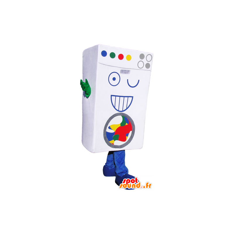 Cardboard brick mascot. laundry mascot - MASFR032855 - Mascots of objects