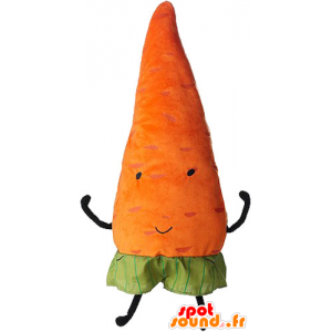 Orange gulrot maskot, giganten. vegetabilsk maskot - MASFR032856 - vegetabilsk Mascot