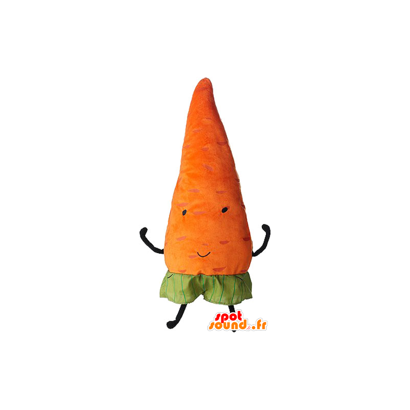 Orange Karotte Maskottchen, Riese. Gemüse Maskottchen - MASFR032856 - Maskottchen von Gemüse