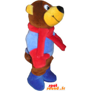 Mascota de peluche marrón. Oso de peluche - MASFR032857 - Oso mascota