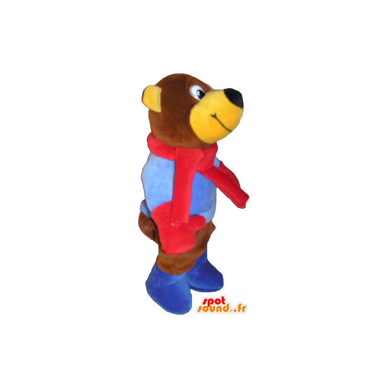 Brun teddy maskot. Teddybjørn - MASFR032857 - bjørn Mascot