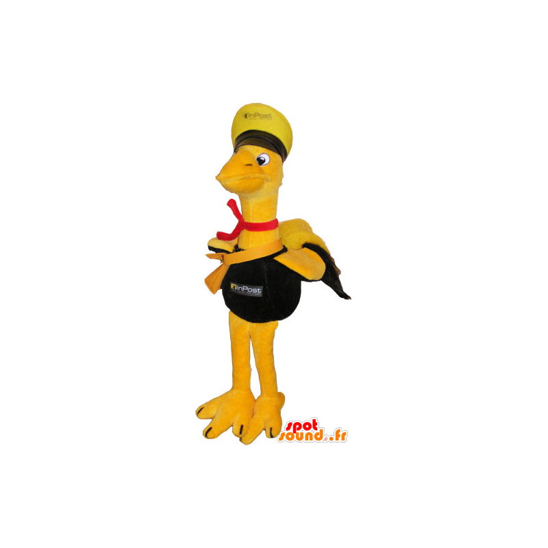 Mascotte gigante giallo uccello attrezzatura del marinaio - MASFR032859 - Mascotte degli uccelli