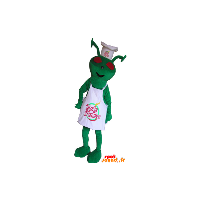 Buitenaards mascotte gekleed in chef-outfit - MASFR032861 - uitgestorven dieren Mascottes