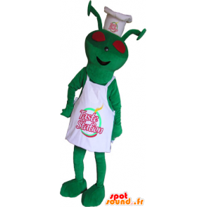 Mascotte d'extra-terrestre habillé en tenue de chef - MASFR032861 - Mascottes animaux disparus