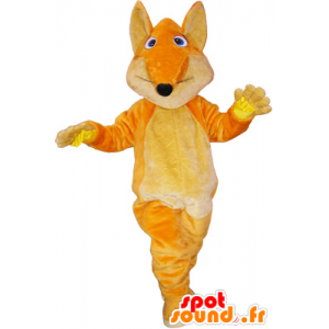 Orange giant fox mascot with a big cock - MASFR032874 - Mascots Fox