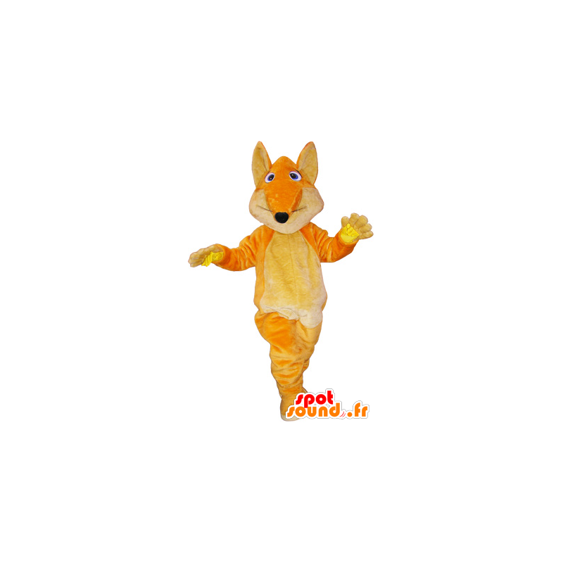 Mascotte de renard géant orange avec une grosse queue - MASFR032874 - Mascottes Renard