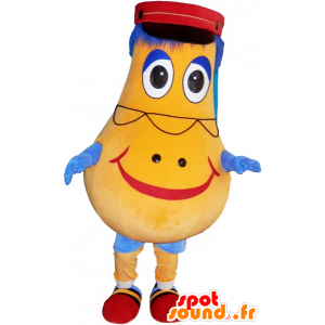 Yellow snowman mascot. potato mascot - MASFR032885 - Human mascots