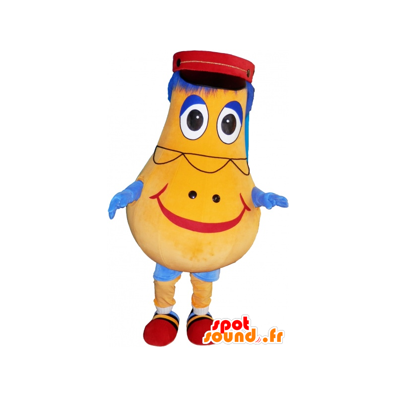 Mascotte de bonhomme jaune. Mascotte de patate - MASFR032885 - Mascottes Homme