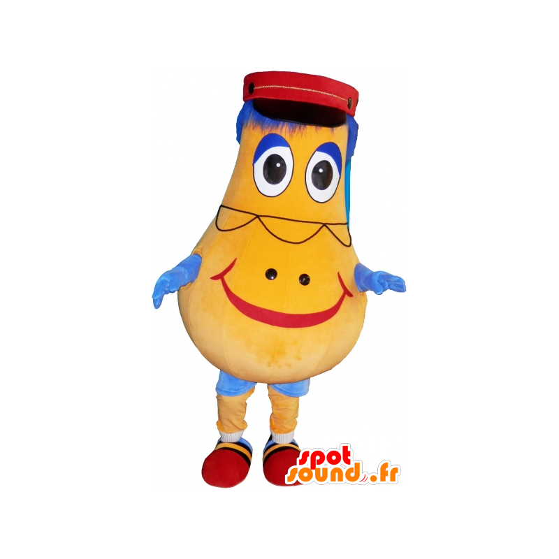 Amarelo mascote do boneco de neve. mascote de batata - MASFR032885 - Mascotes homem