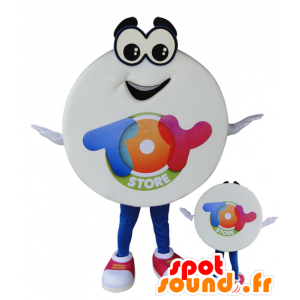 Boneco mascote todo com olhos grandes e um sorriso - MASFR032891 - Mascotes homem