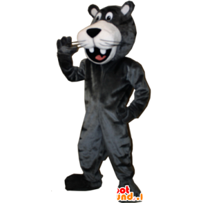 Mascot lächelnd riesigen schwarzen Panther - MASFR032897 - Die Dschungel-Tiere