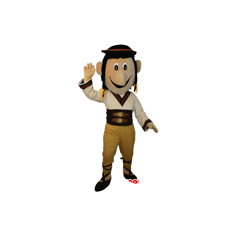 Mascot man, gekleed in traditionele kleding van de woestijn - MASFR032898 - man Mascottes