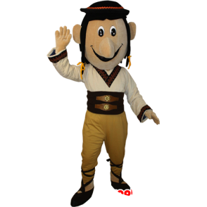 Mascot man, gekleed in traditionele kleding van de woestijn - MASFR032898 - man Mascottes