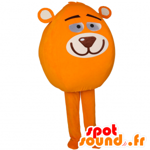 Mascotte de bonhomme tout rond avec une tête de nounours - MASFR032911 - Mascottes Homme