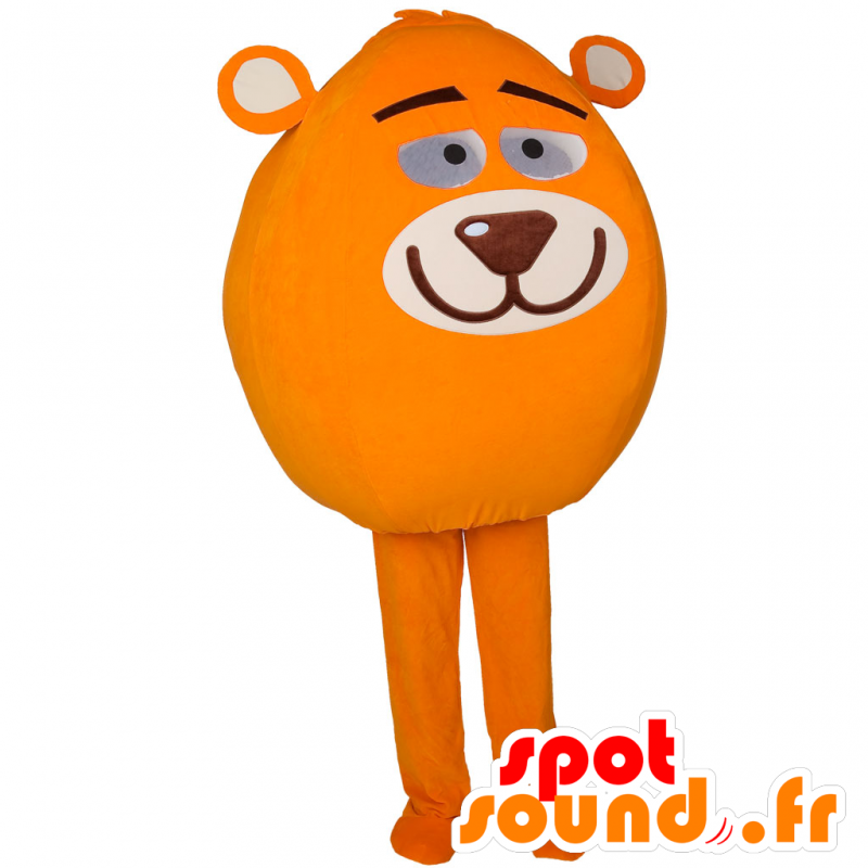 Sneeuwman mascotte geheel met een teddy kop - MASFR032911 - man Mascottes