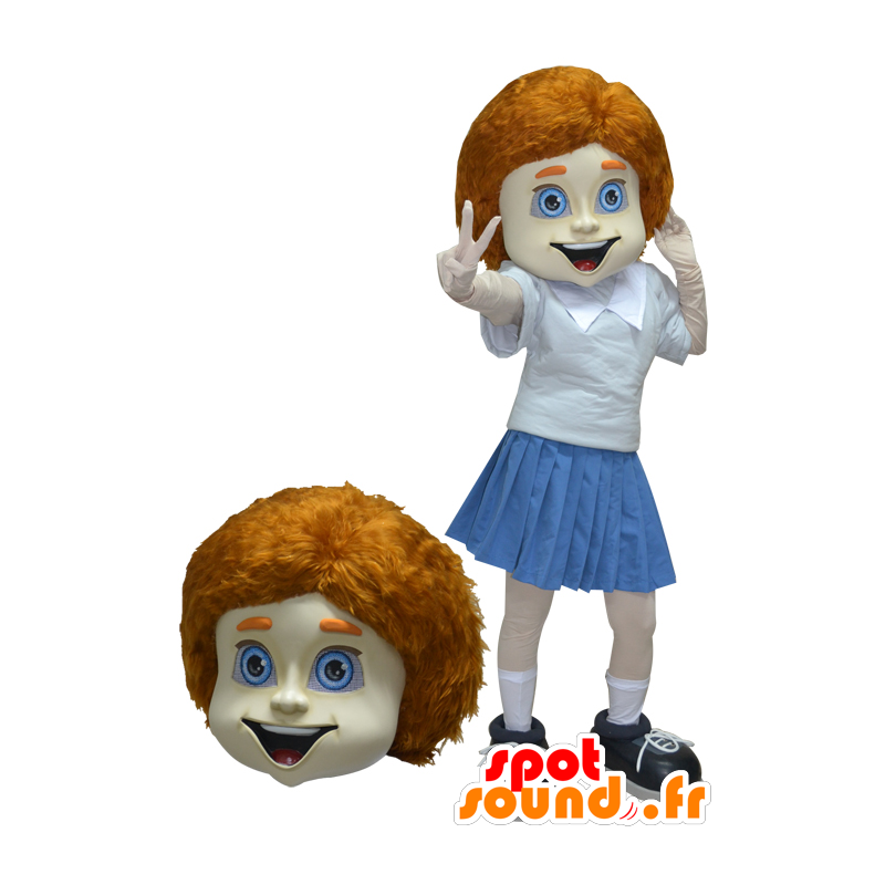 Mascot schoolgirl, redhead girl in uniform - MASFR032917 - Mascots boys and girls