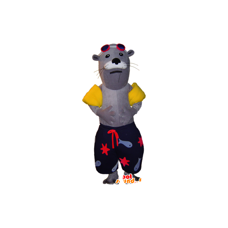 Seal mascot, swimwear in sea lion - MASFR032922 - Mascots seal