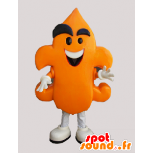 Funny mascot orange man. Snowman Costume - MASFR032928 - Human mascots