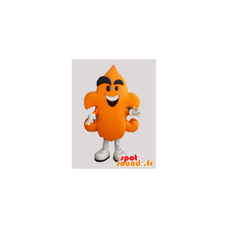 Lustige Maskottchen orange Mann. Schneemann-Kostüm - MASFR032928 - Menschliche Maskottchen