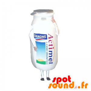 Danone Actimel bottle mascot, Milky drink - MASFR032933 - Food mascot