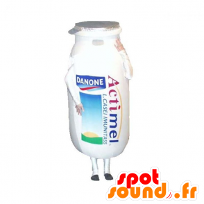 Flaske maskot Actimel Danone, melk drikke - MASFR032933 - mat maskot