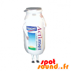 Láhev maskot Actimel Danone, na mléčný nápoj - MASFR032933 - potraviny maskot