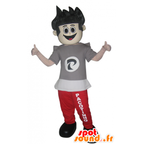 Boy Mascot, tiener, joggen en overhemd - MASFR032943 - Mascottes Boys and Girls