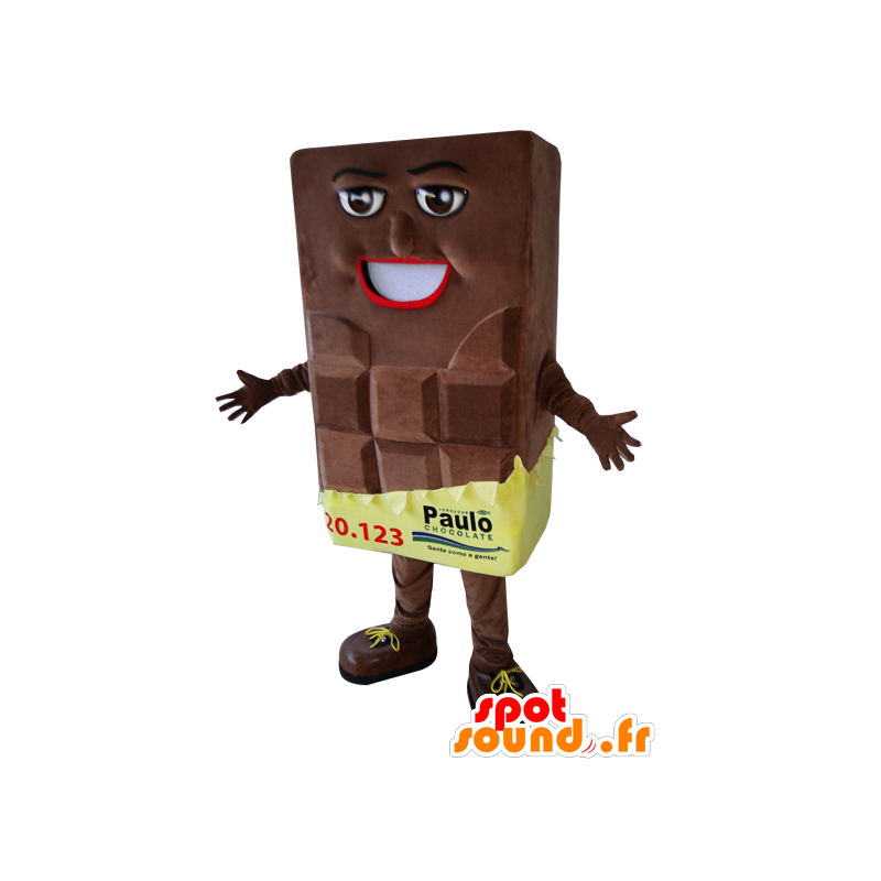 Mascot barra de chocolate gigante - MASFR032950 - mascote alimentos