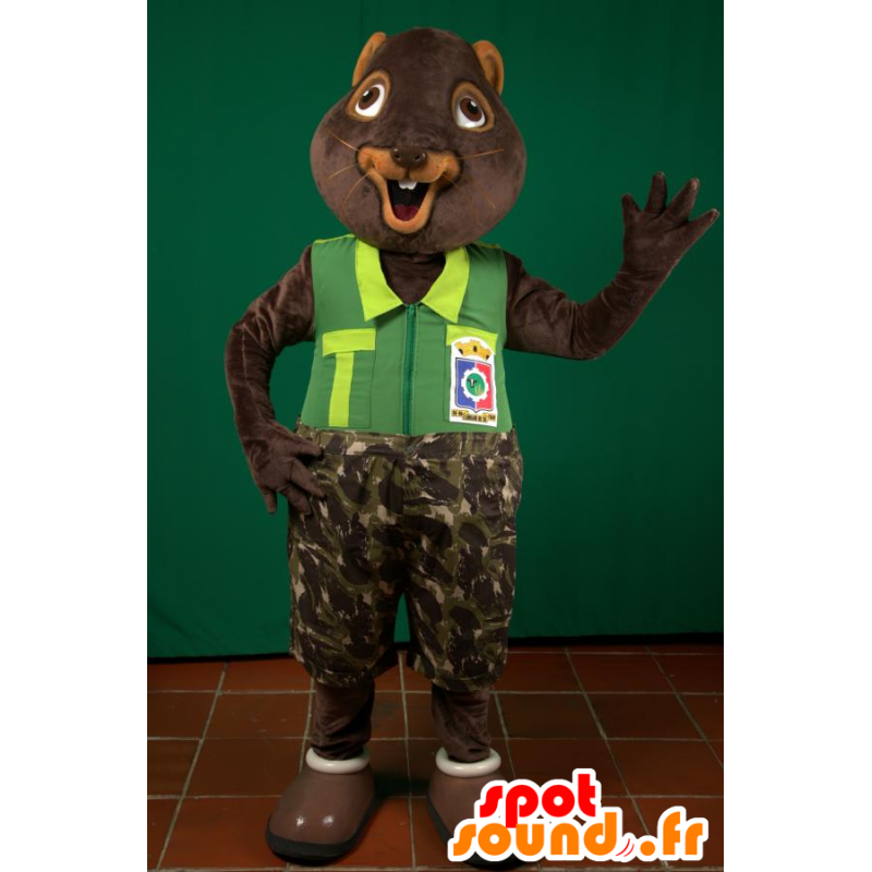 La mascota de la ardilla, la marmota, el castor marrón - MASFR032968 - Ardilla de mascotas