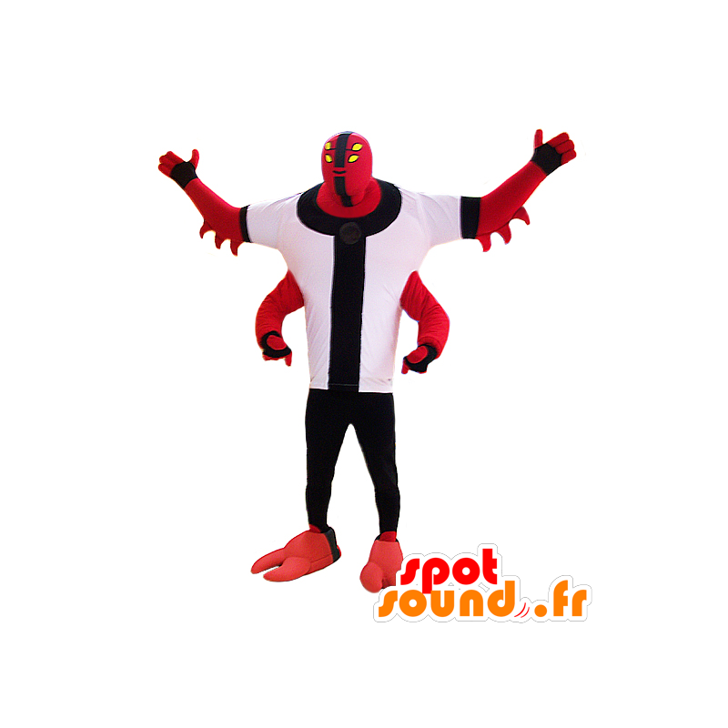 Kreatur Maskottchen, rotes Monster mit vier Armen - MASFR032978 - Monster-Maskottchen