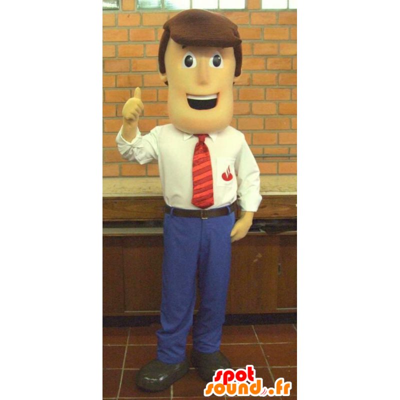 Mascot businessman elegant and stylish suit - MASFR032994 - Human mascots