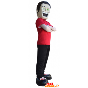 Mascot homem grande com uma estrutura de corpo bonito - MASFR032998 - Mascotes homem