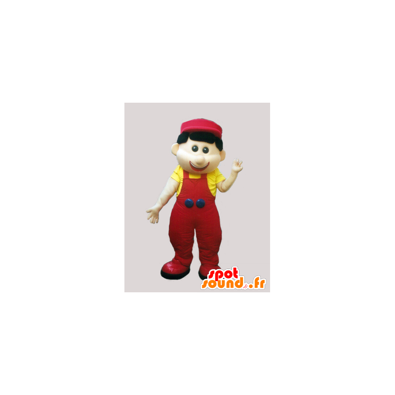 Mascot in tuta e berretto - MASFR032999 - Umani mascotte