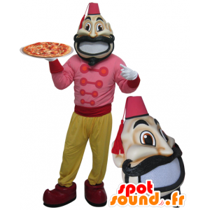 Mascot besnorde man met oosterse kleding - MASFR033008 - man Mascottes