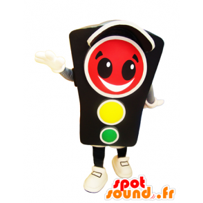 Mascot lächelnd Ampel grünes Licht Maskottchen - MASFR033011 - Maskottchen von Objekten