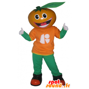 Maskot orange, klementin, mandarin - Spotsound maskot