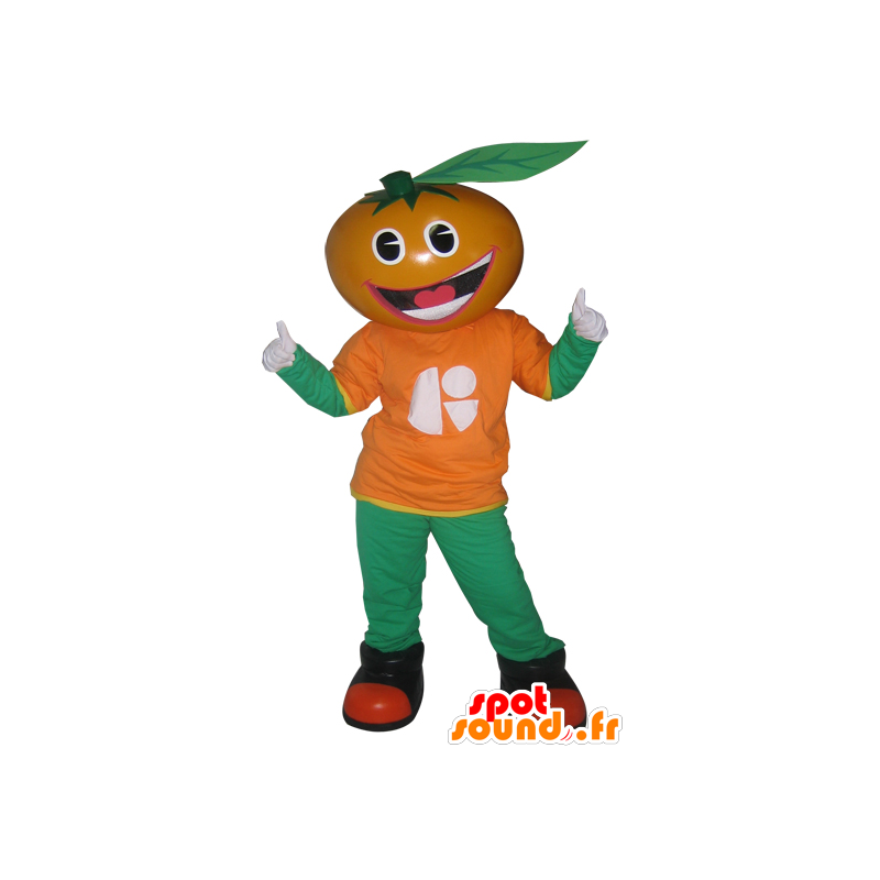 Oranje mascotte, clementine, mandarijn - MASFR033032 - fruit Mascot