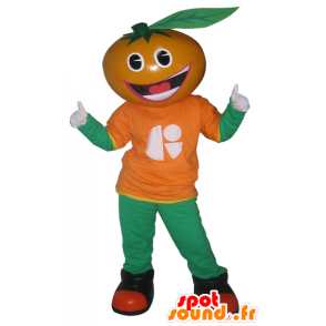 Oransje maskot, klementin, mandarin - MASFR033032 - frukt Mascot