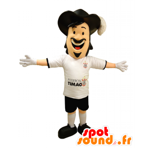 Mascota del hombre, mosquetero con un bonito sombrero - MASFR033047 - Mascotas humanas