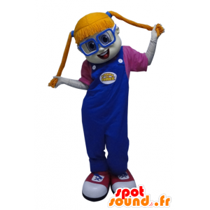 Mascot roodharige meisje met dekbedden - MASFR033055 - Mascottes Boys and Girls