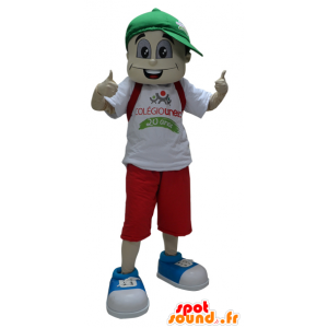 Mascot Junge mit einer Kappe - MASFR033059 - Maskottchen-jungen und Mädchen