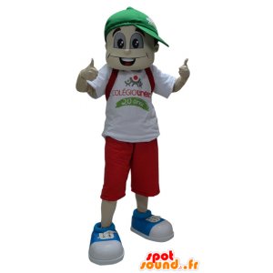 Mascot jongen met een kap - MASFR033059 - Mascottes Boys and Girls