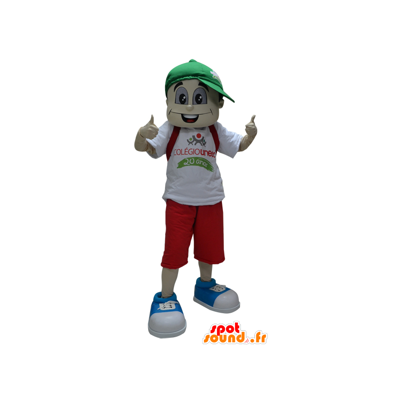 Mascotte de jeune garçon avec une casquette - MASFR033059 - Mascottes Garçons et Filles