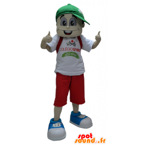 Mascot Junge mit einer Kappe - MASFR033059 - Maskottchen-jungen und Mädchen