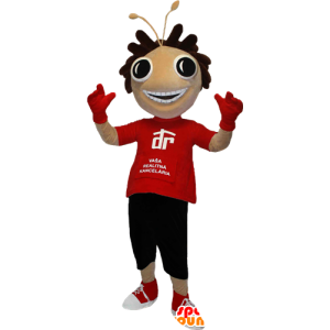 Character mascot with round eyes and antennae - MASFR033095 - Mascots famous characters