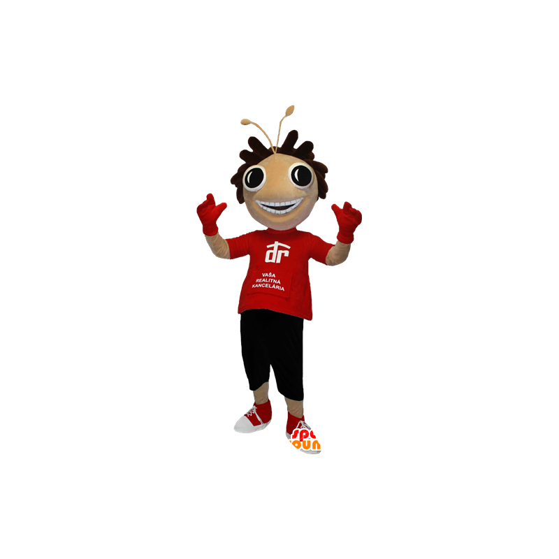 Character Mascot s kulatýma očima a antény - MASFR033095 - Celebrity Maskoti
