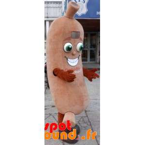 Kæmpe pølsemaskot. Charcuterie maskot - Fastfood-maskotter - MASFR033126 - SpotSound.fr
