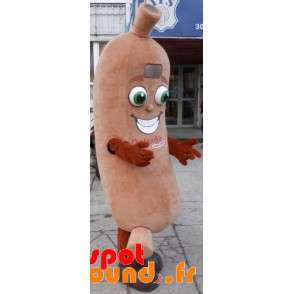 Kæmpe pølsemaskot. Charcuterie maskot - Fastfood-maskotter - MASFR033126 - SpotSound.fr