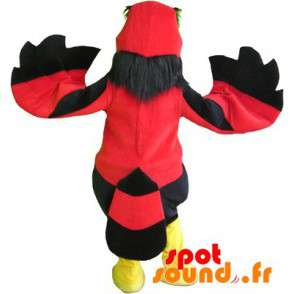 Gam maskot, röd, svart och gul fågel. Jätteörn - Spotsound