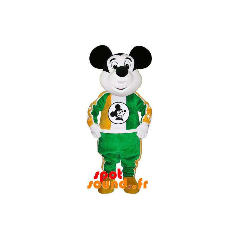 Mickey Mouse maskot. Sort og hvid musemaskot - Spotsound maskot